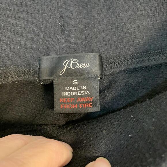 J. Crew Black Jogger Sweatpants Drawstring Small - Picture 3 of 9